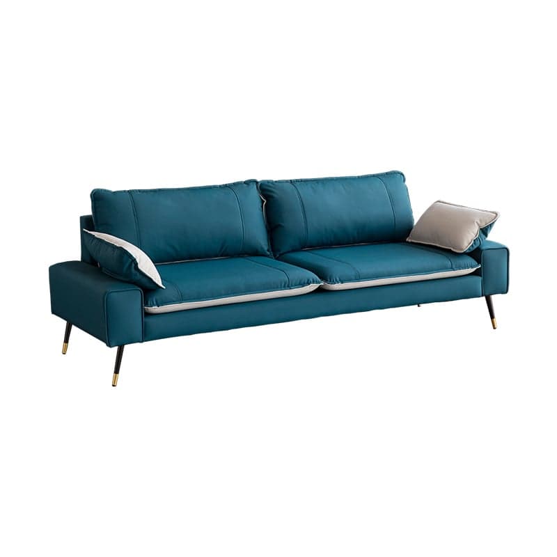 Modern Olive Green/Ink/Lemon Color Solid Color Leather/Corduroy Sofa Couch for Seats 4/Seats 3/Seats 2 thumbnail 3