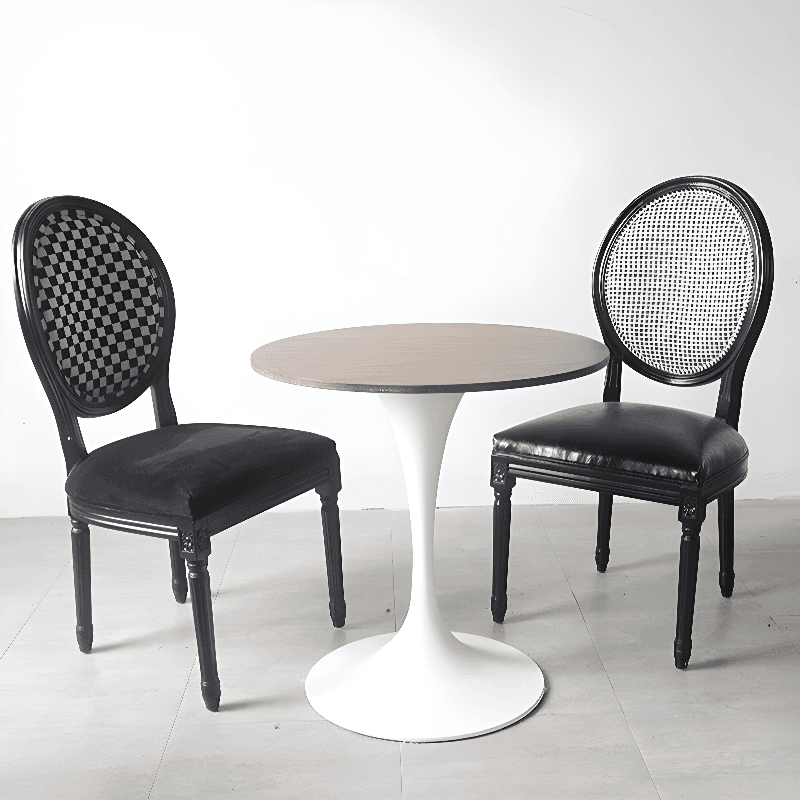 Victorian Style Side Chair with King Louis Back and Bordered Frame, Balanced Stability thumbnail 15