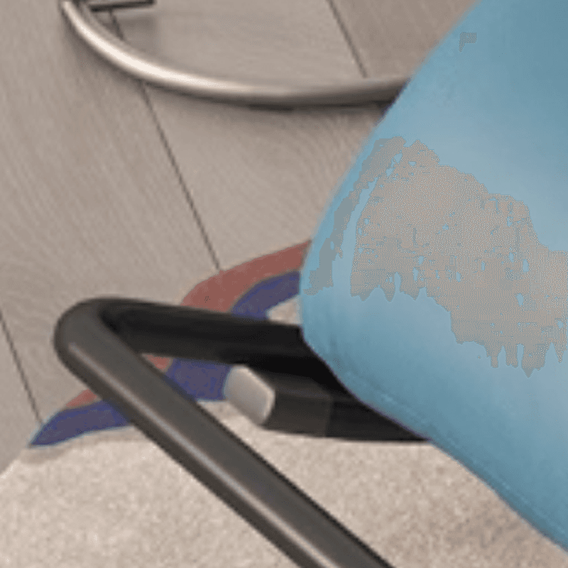 Black/Grey/Cerulean Simple Upholstered Rocking Seat for 2 with Padded Track Arm thumbnail 13