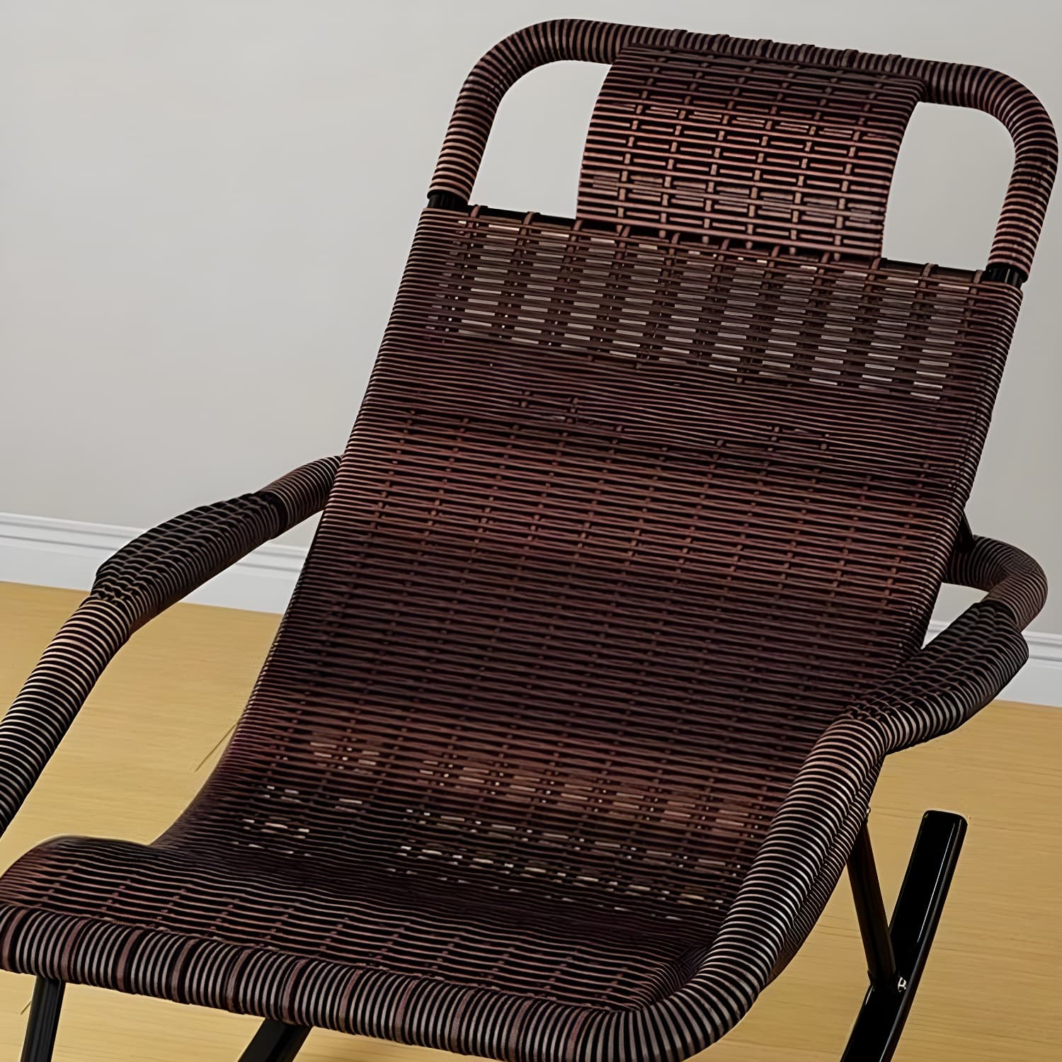 Traditional Black Metal Frame Rocking Chair with Spindle Back and High Weight Capacity thumbnail 21