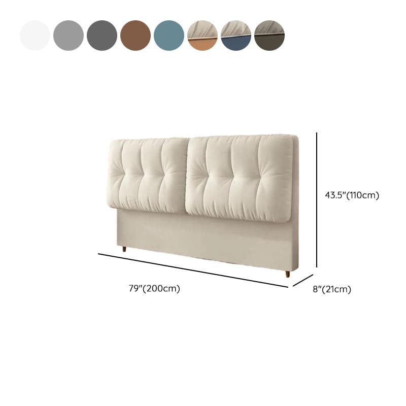 Modish Style Panel Headboard with No Distressing, Button-tufted Rectangle Design for King/Queen/Full Bed, Cotton Upholstery Fill, Standard Height thumbnail 16