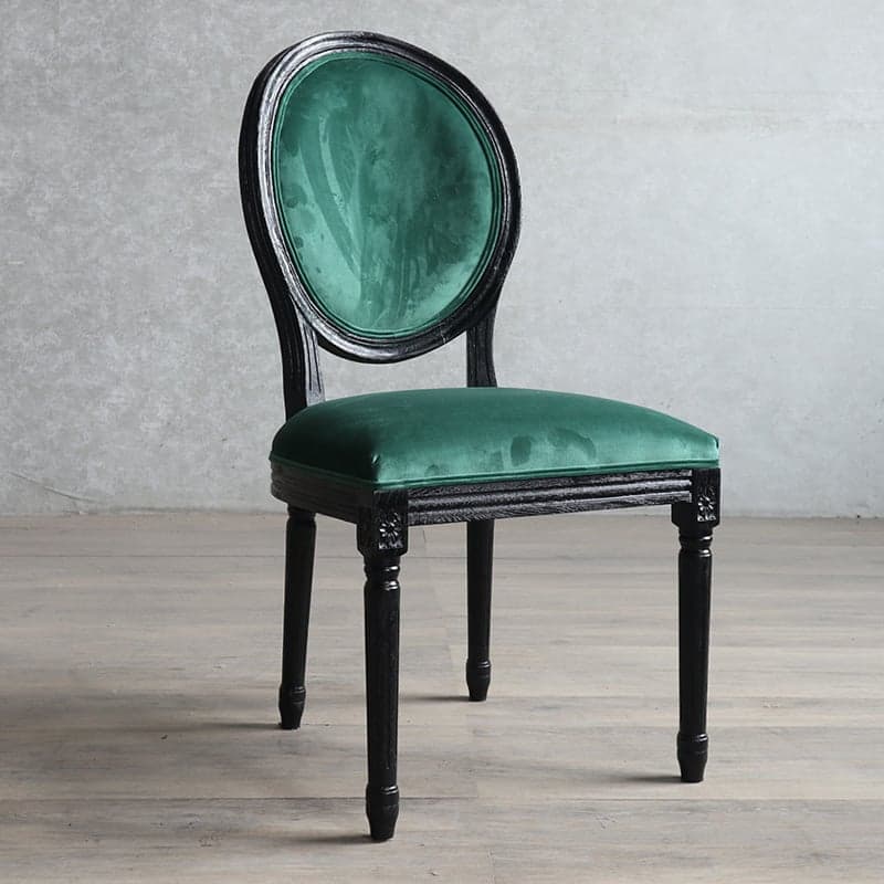 Victorian Style Side Chair with King Louis Back and Bordered Frame, Balanced Stability thumbnail 2