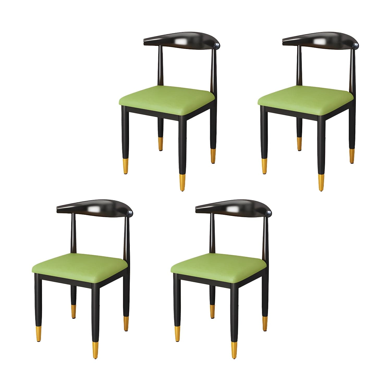 Indoor Open Back Dining Chair Industrial Upholstered Armless Chair thumbnail 12