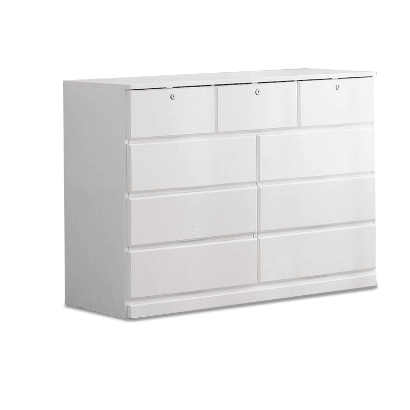 Nordic Cube-Shaped Lacquered Semainier/Console Dresser for Sleeping Room thumbnail 3