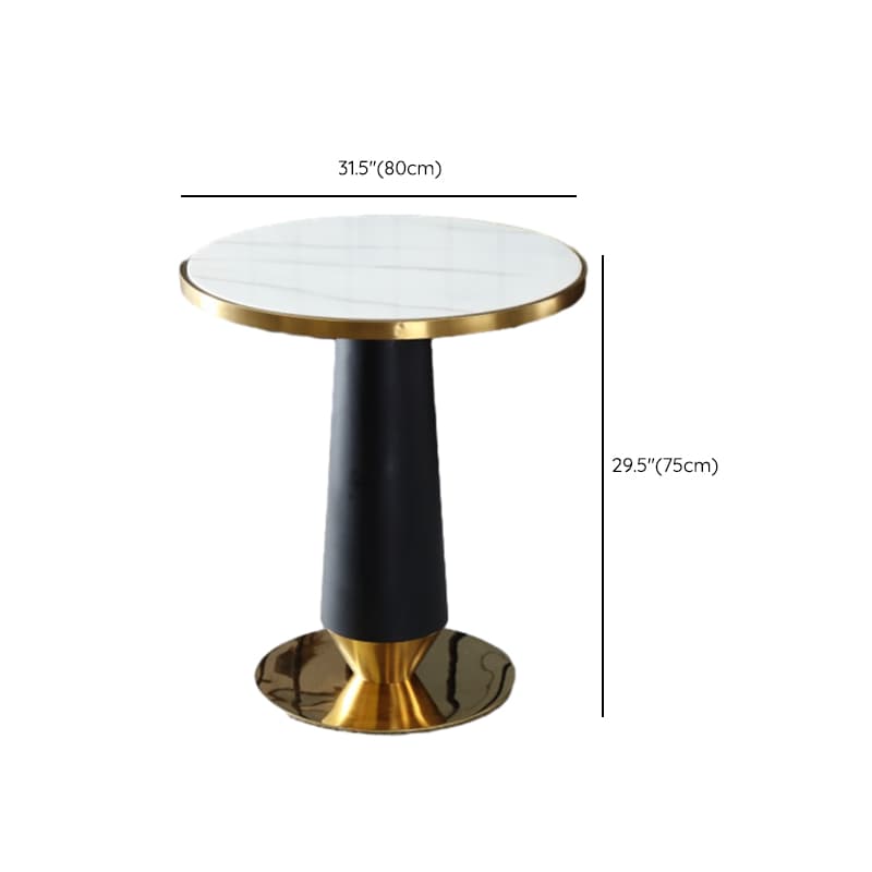 Glamorous Rounded Stone Dining Table for 2, Scratch-proof and Fixed Mechanism thumbnail 33