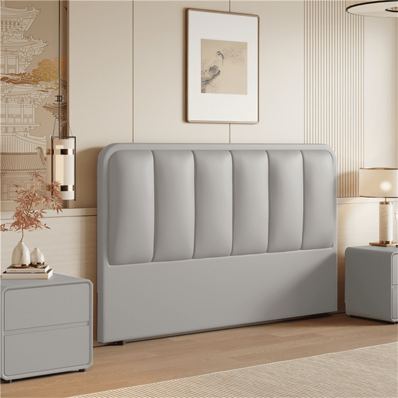 Modern Simple Style Panel Headboard in Natural Wood with No Distressing, Rectangle Shape for Twin XL/Queen/California King Bed, Featuring Sponge Upholstery and Standard Height thumbnail 6