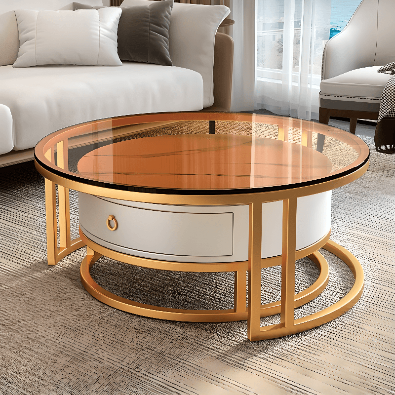Nested Orbicular Framework Accent Table for Foyer Use thumbnail 7