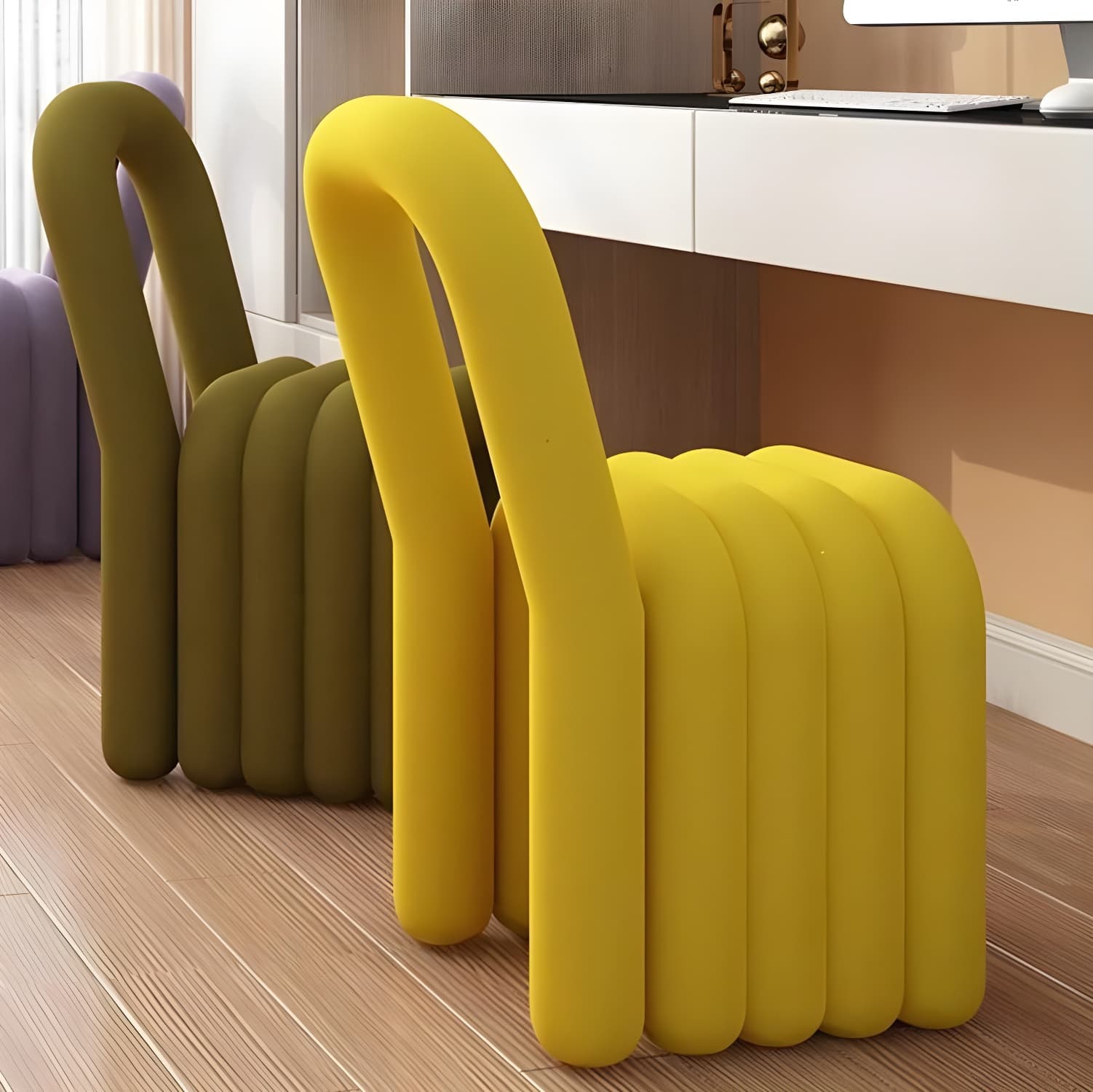 Modern Style Upholstered Armless Dining Chairs for Dining Room thumbnail 18