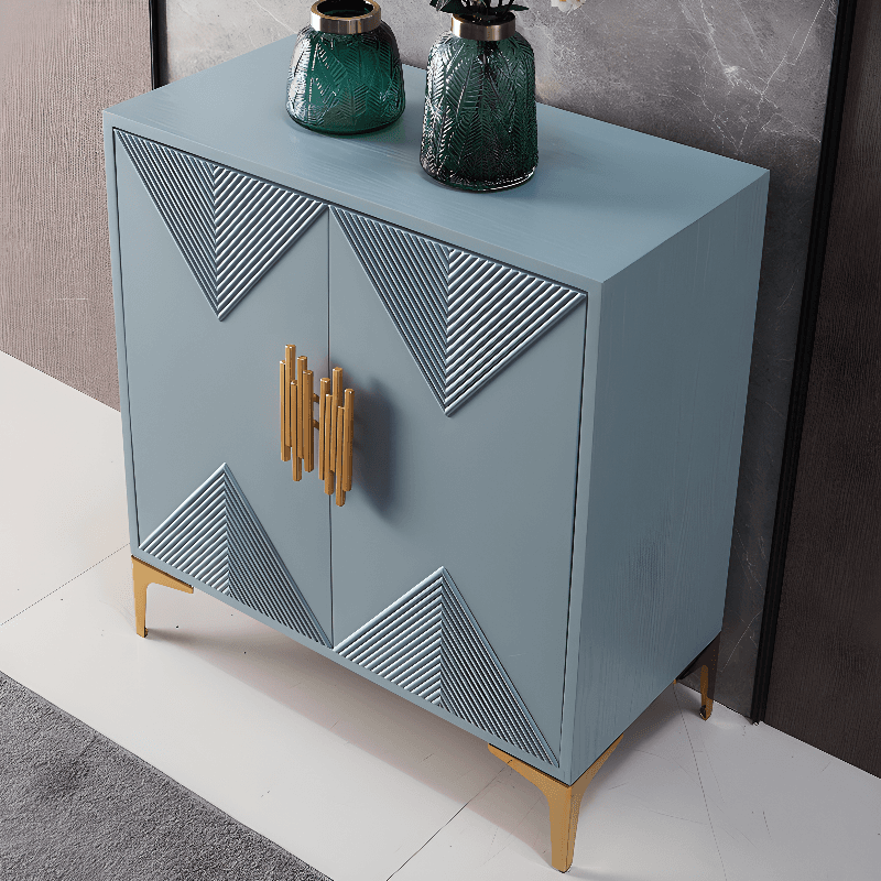 Glamorous Self-supporting Cerulean Accent Cabinet/Accent Chest for Drawing Room thumbnail 6