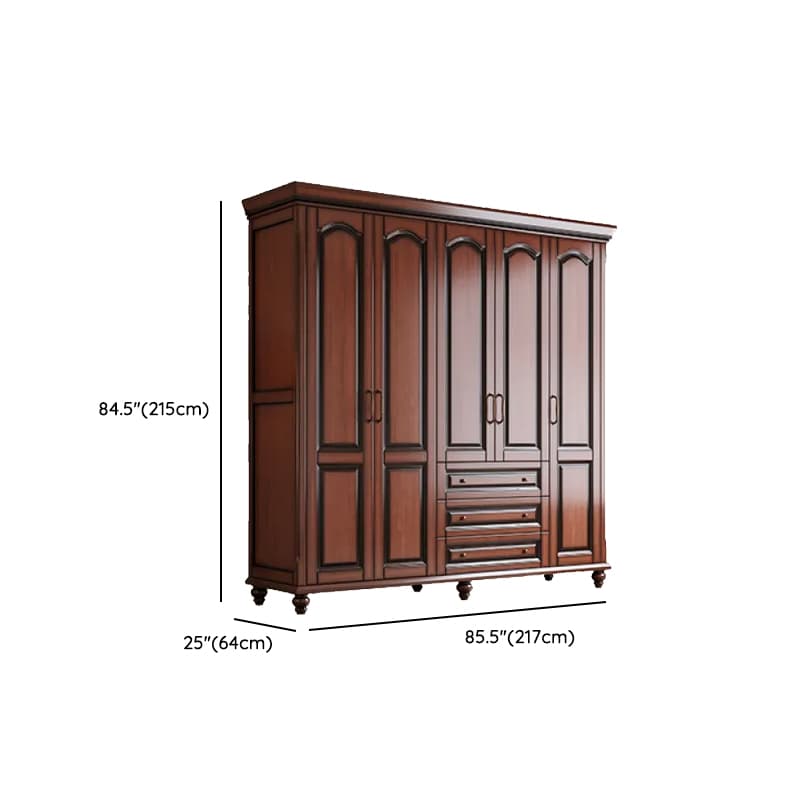Standalone Wood Armoire Cabinet with Hinged Soft Close Door, Soft Close Drawer & Interior Shelves thumbnail 16