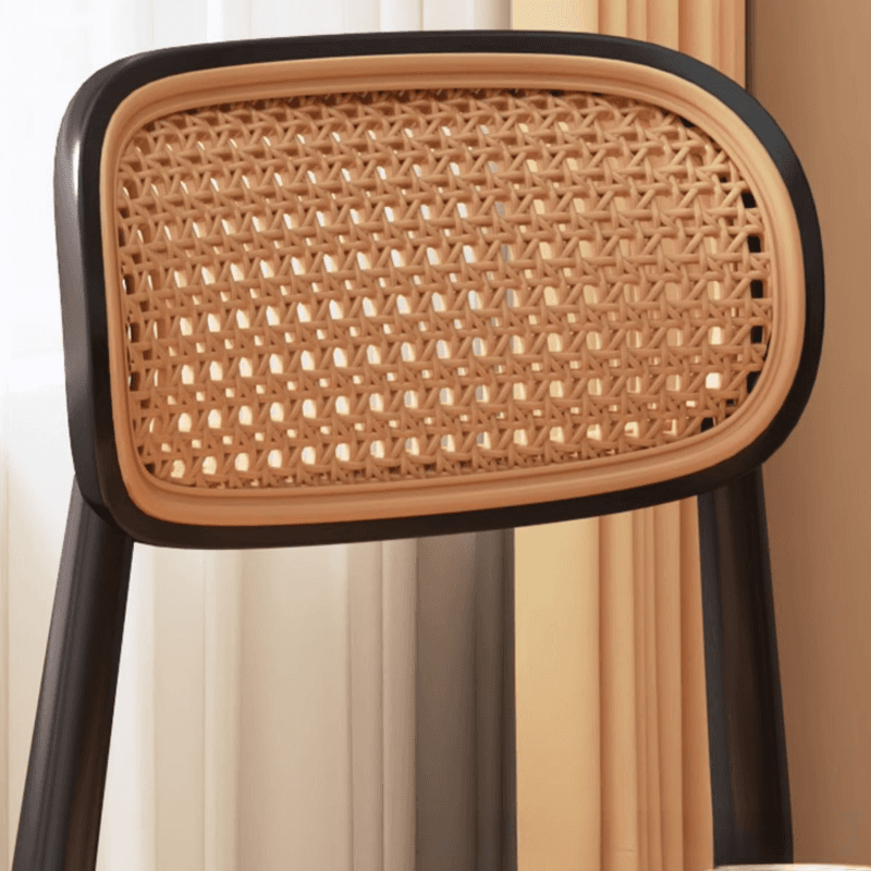 Contemporary Side Chair with Uncovered Back, Cocoa/Sage/Wood Grain Synthetic Legs thumbnail 10