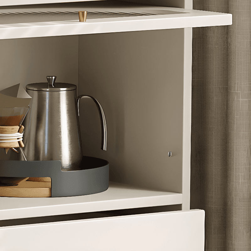 Chalk Casual Composite Wood Combo Dresser with Shelves, 6/3/5 Drawers, Hutch, Vertical thumbnail 6