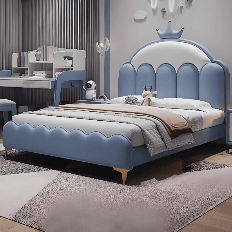 Modern Free-standing Standard King(76"W x 80"L)/Queen(60"W x 80"L)/Full(54"W x 75"L) Arched/Portman/Camelback Panel No Distressing With Legs in Wood thumbnail 7