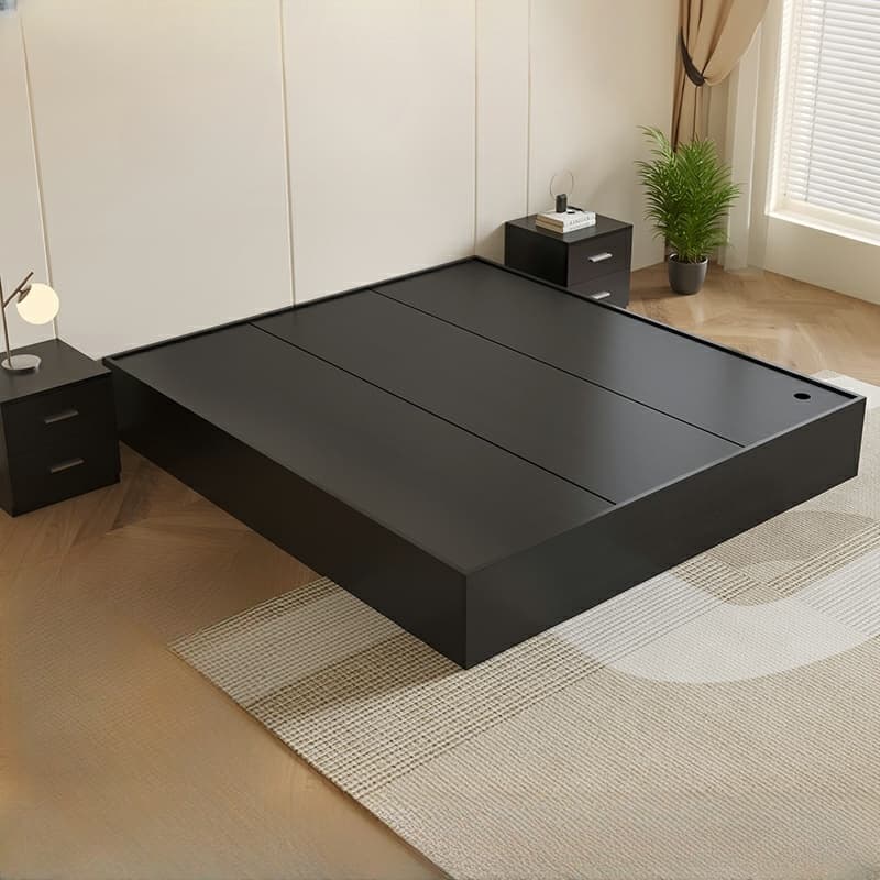 Modern Simple Style Bed Wood No Headboard for Living Room thumbnail 1