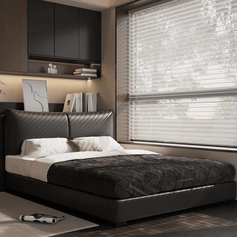 Solid Color Storage Bed/Platform Bed with 3 Storage Boxes and Pine Wood Frame for Living Room thumbnail 1
