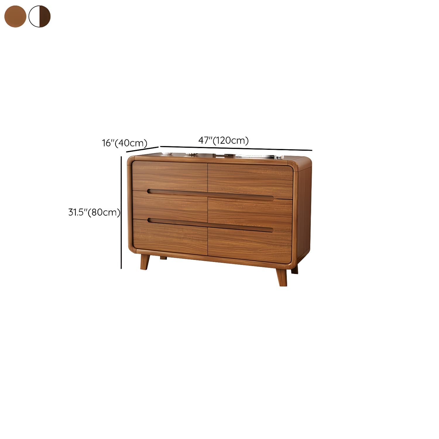 Traditional Wood Dressers with Drawers and Soft Close Glides thumbnail 17