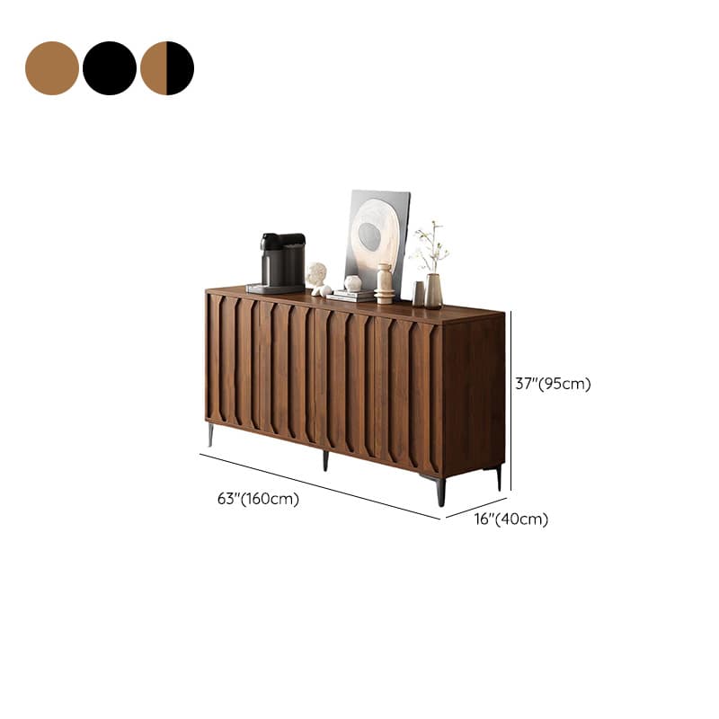 Simplistic Sideboard with 3 Drawers, Hutch, 2 Shelves, and Laminate Countertop Featuring 2 Doors/1 Door Cabinets thumbnail 14