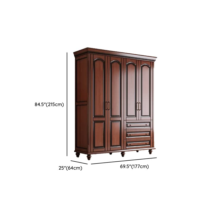 Standalone Wood Armoire Cabinet with Hinged Soft Close Door, Soft Close Drawer & Interior Shelves thumbnail 15