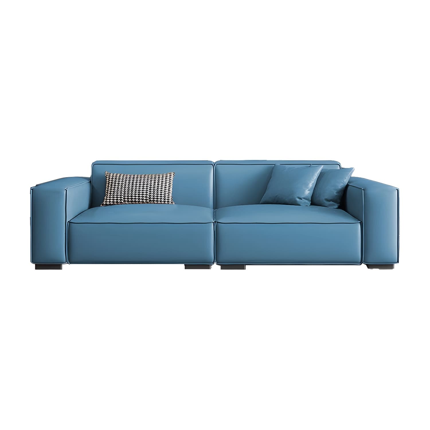 Extra Long Modern Wood Sofa with Stain Resistant Fabric and Seat for 5 People thumbnail 28