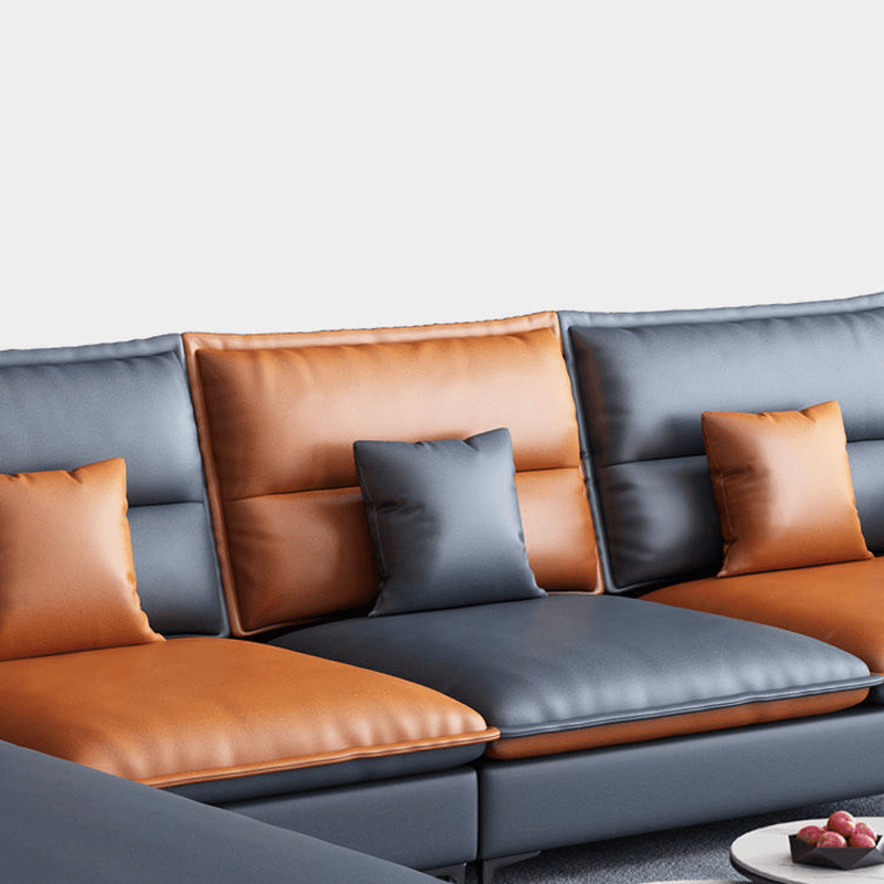 Casual Straight Stain Resistant Sofa in Dark Grey with Horizontal Orientation, Sponge Seat Fill, and Square Arm thumbnail 4
