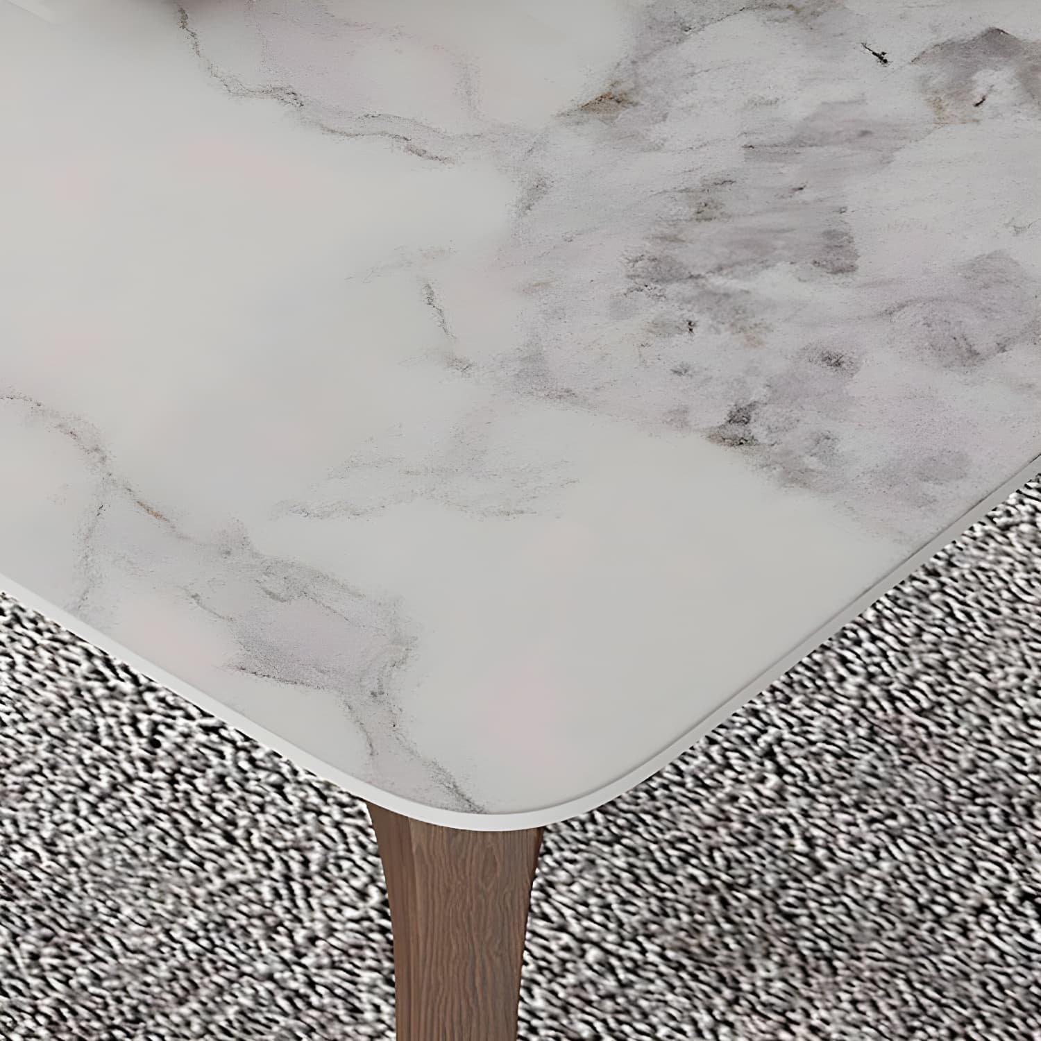Modern 1/4/5/6/7 Pieces Dining Set Rectangle Stone Dining Table for Kitchen thumbnail 6