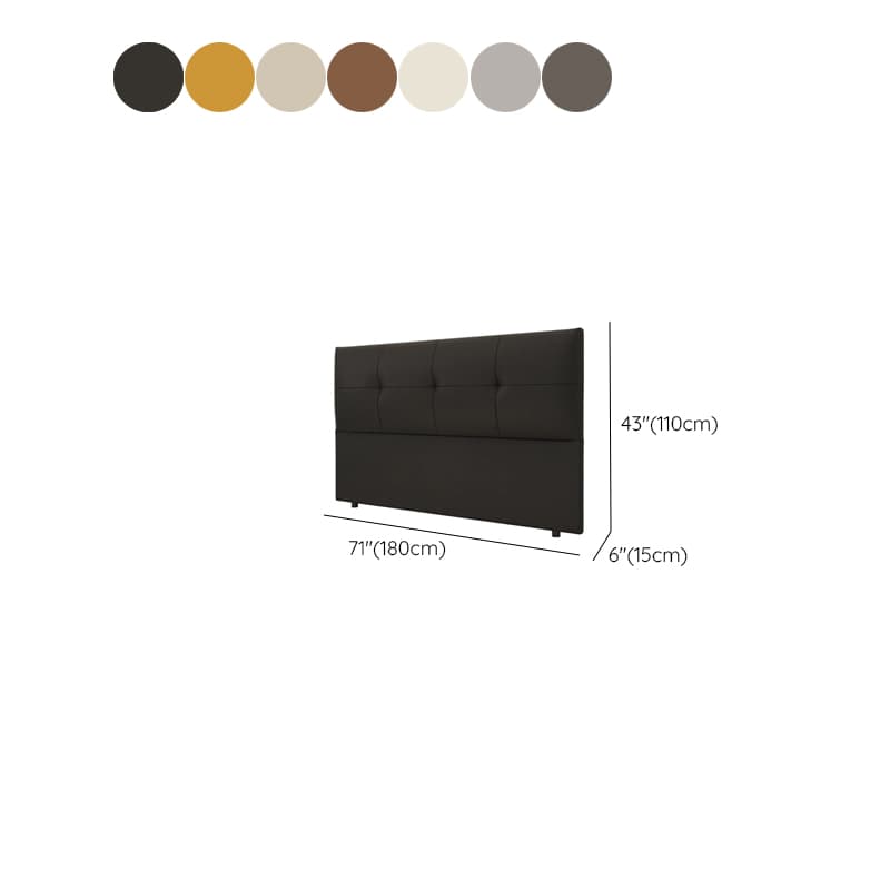 Simplistic Panel Headboard with No Distressing, Piled Tufted Design, Rectangular Shape for Queen/Full/Twin XL Bed, Featuring Sponge Upholstery and Standard Height thumbnail 16