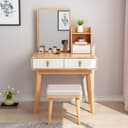 Color Natural Wood/White