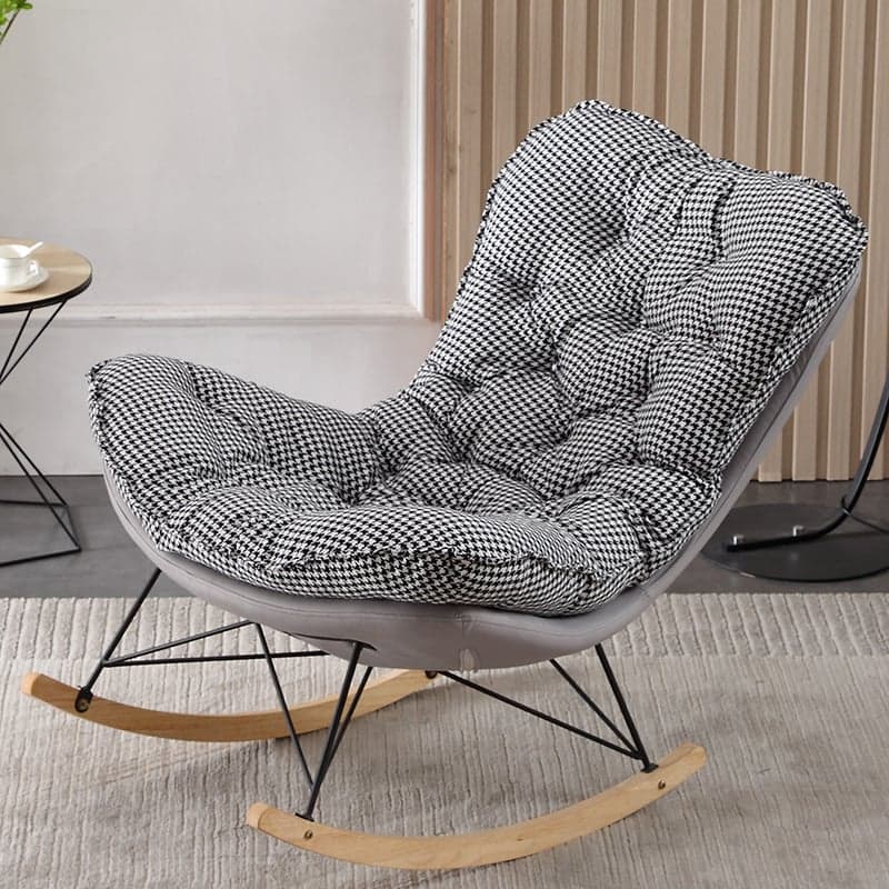Modish Upholstered Rocking Accent Chair thumbnail 8