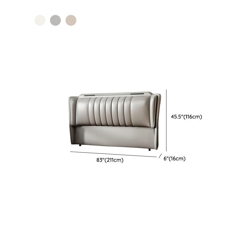 Modish Style Panel Headboard in Timber with No Distressing, Rectangle Shape for King/Queen/Full Bed, Featuring Sponge Upholstery and Standard Height thumbnail 15