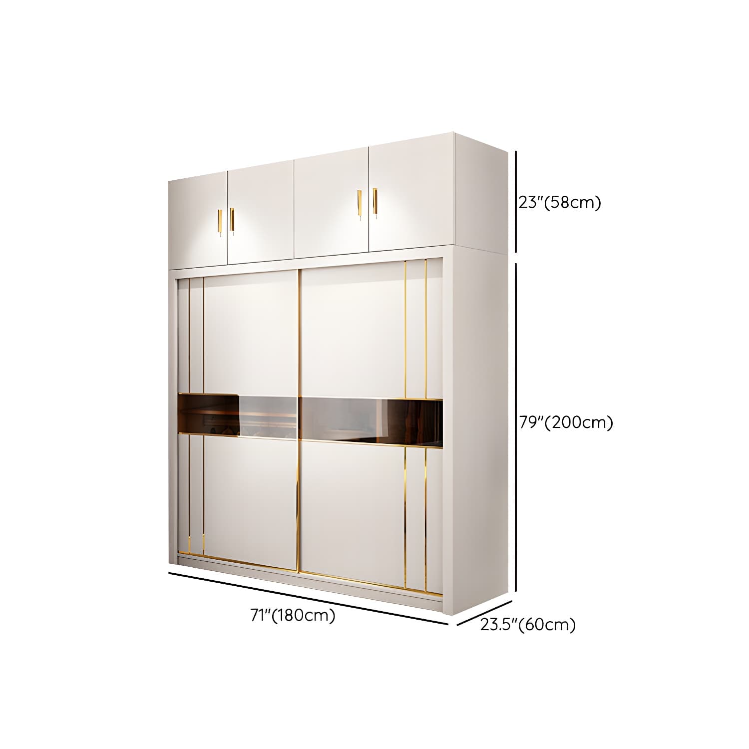 Modern Style Wardrobe Cabinet Glass Wardrobe Closet for Home thumbnail 24