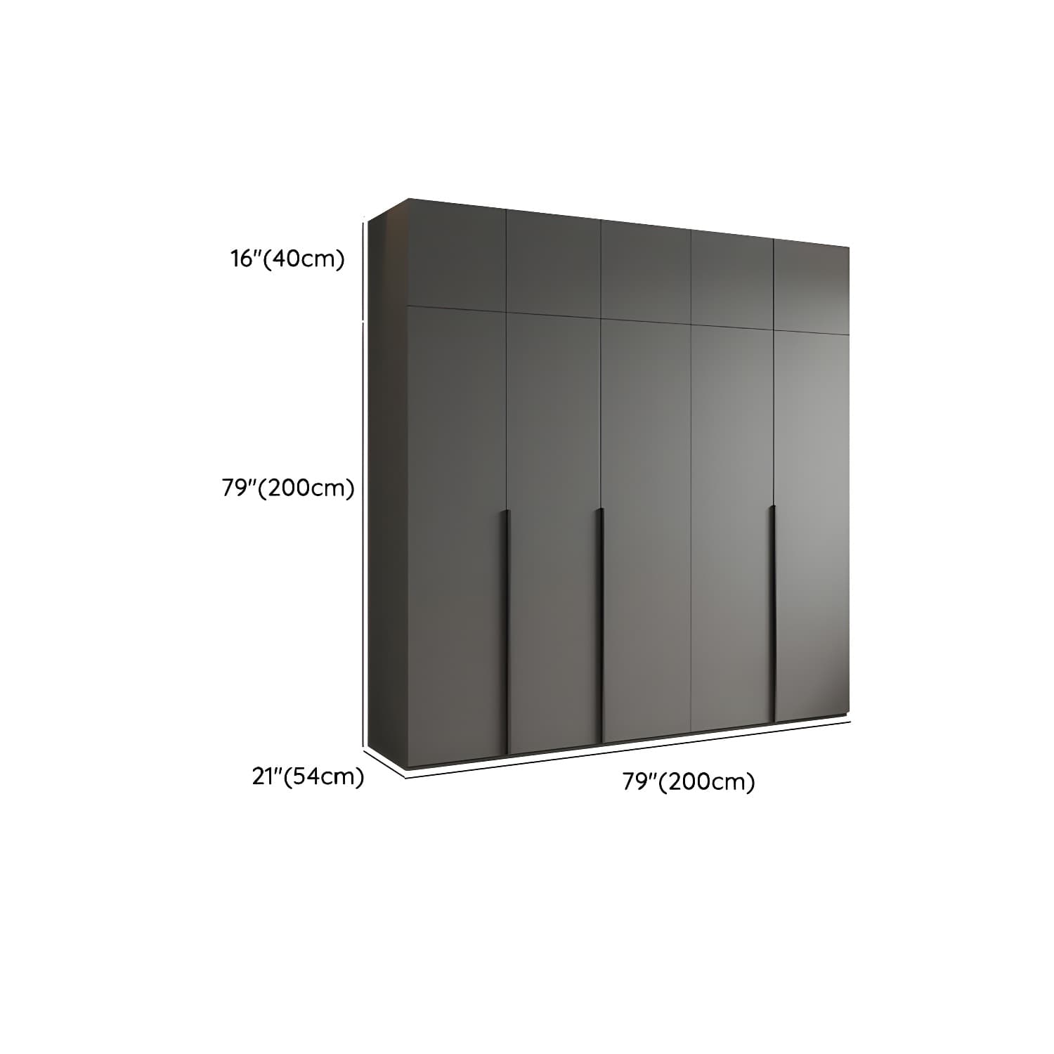 Modern Light Gray Wardrobe Closet Timber Soft Close Drawer Soft Close Door Interior Shelves thumbnail 21
