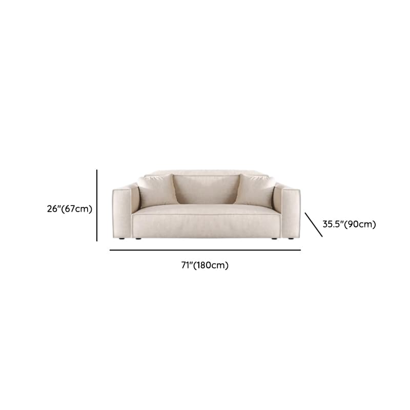 Straight/L-Shape Cotton Upholstered Sofa Couch/Corner Sectional with Horizontal/Left Orientation thumbnail 8