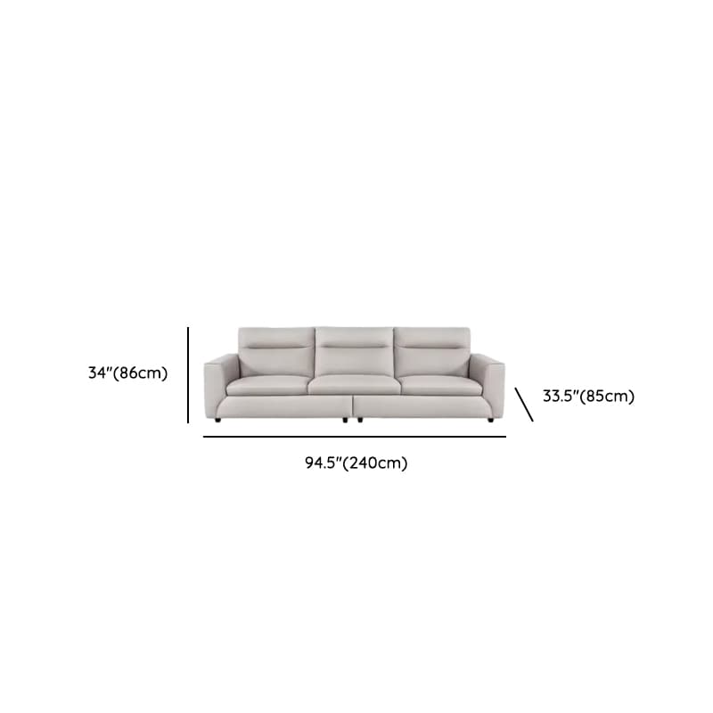 Durable Straight Scratch-proofed Sofa Couch with Pillow Back, Faux Leather, 2-piece Set, Horizontal Orientation, Square Arm thumbnail 9