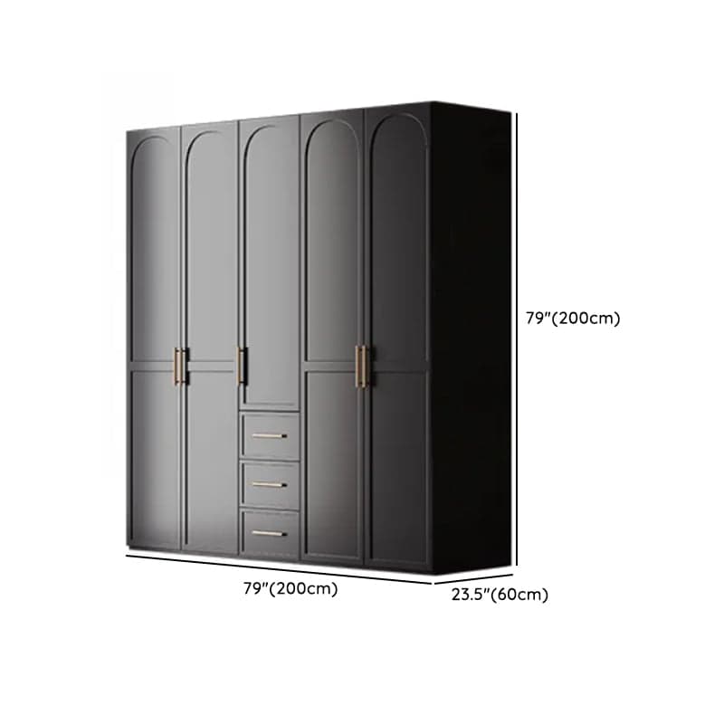 Modern Lumber Independent Wardrobe Armoire with Soft Close Drawer, Soft Close Door, and Interior Shelves - image 11