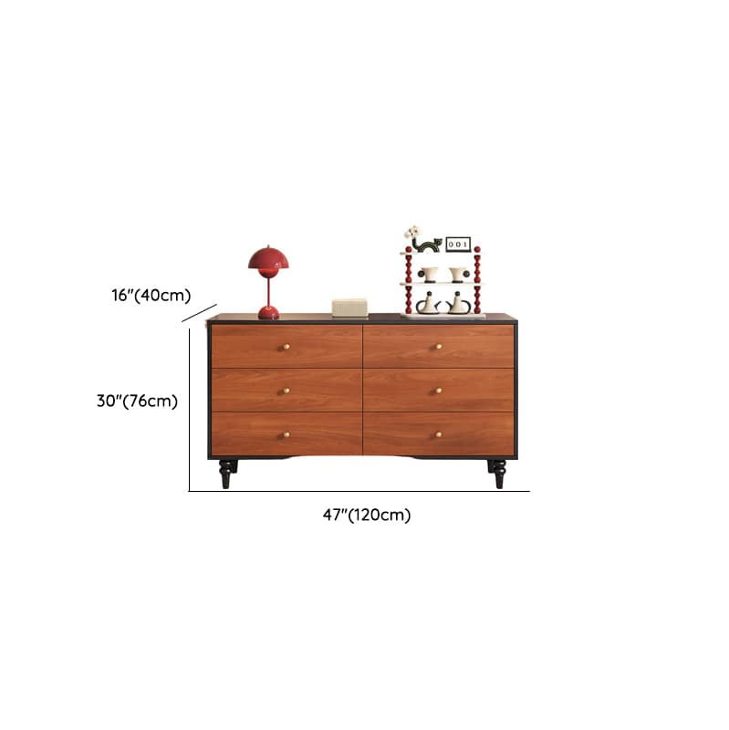 Cocoa Simple Manufactured Wood Bachelor Chest/Console Dresser/Lingerie Chest with 6/5/3 Drawers Vertical/Horizontal thumbnail 8