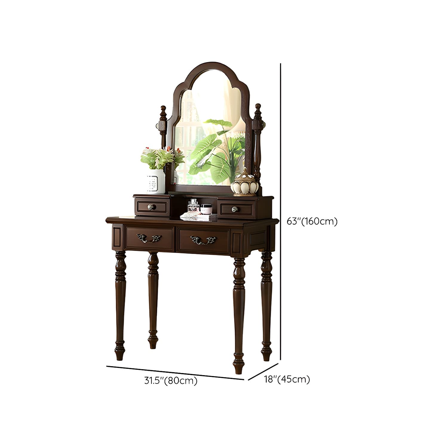 Old School Auburn Sleeping Quarters Rubberwood Push-Pull Tabletop Storage thumbnail 15