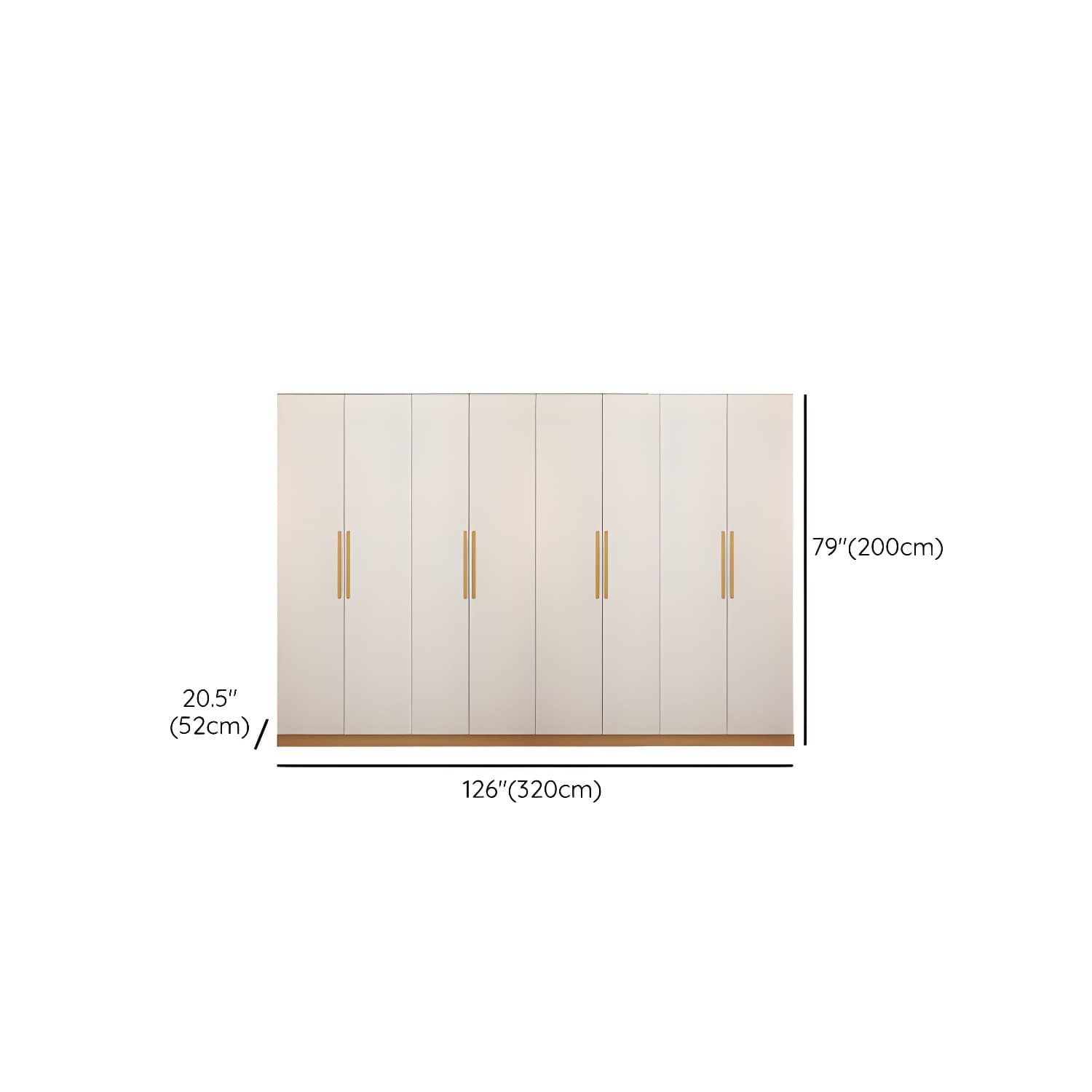 Contemporary Style Wardrobe Wooden Bedroom Closet with Hinged Door thumbnail 23