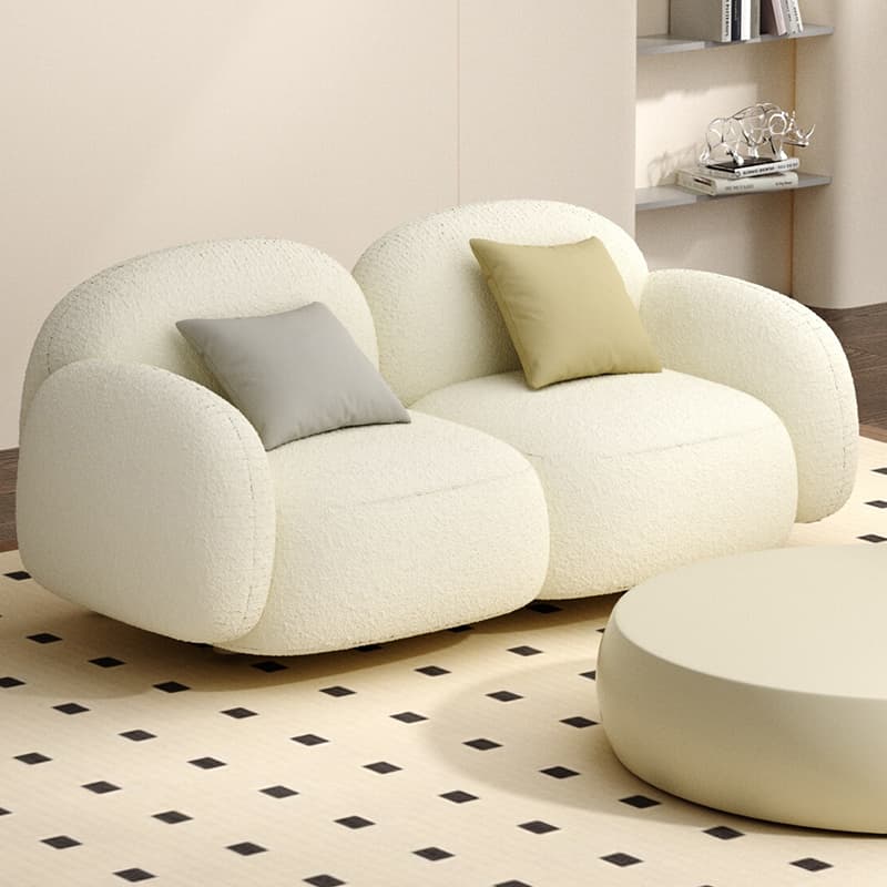 Grey/Green/Coffee Upholstered Cushioned Loveseat with Armrest Living Room thumbnail 9