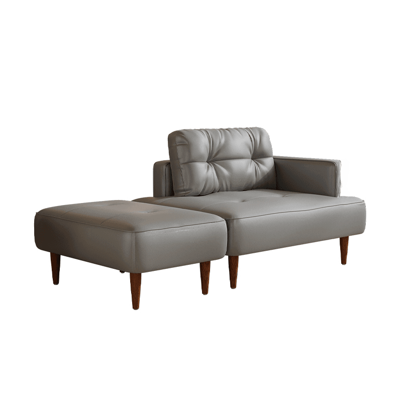 Drawing Room Stain Resistant Loveseat with Tufted Back in Taupe, 2-Person Seating, Receptacle Storage, and Recessed Arm thumbnail 6