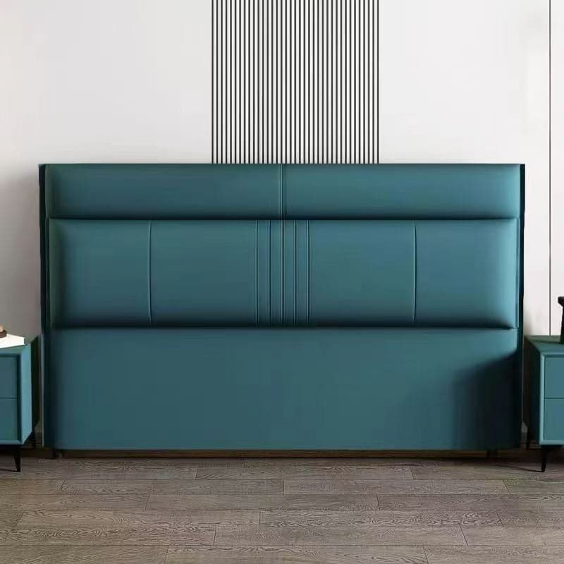 Trendy Panel Headboard in Natural Wood with No Distressing, Rectangle Shape for Queen/Full Bed, Featuring Sponge Upholstery and Standard Height thumbnail 5