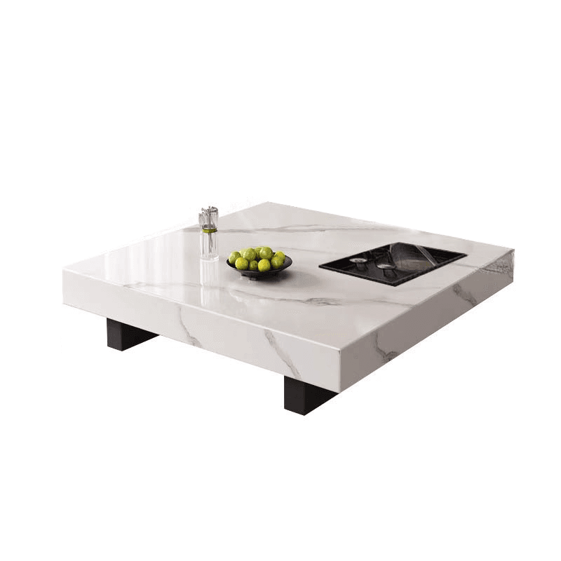 Dual Footing Geometric Figure/Square Accent Table for Home thumbnail 5