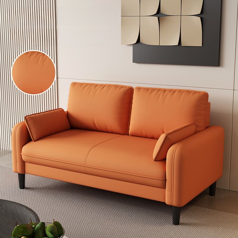Trendy Water Resistant Standard Sofa/Loveseat/Single Sofa with Pillow Back in Dark Gray/White/Olive Green, Arm Included, Seats 3/2 People/1 Person with 2 Pillows thumbnail 6