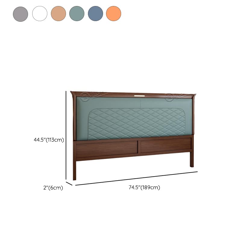 Modish No Distressing Rubberwood Panel Headboard with Rectangle Shape for King/Full/Queen Bed, Featuring Sponge Upholstery Fill and Standard Height thumbnail 11
