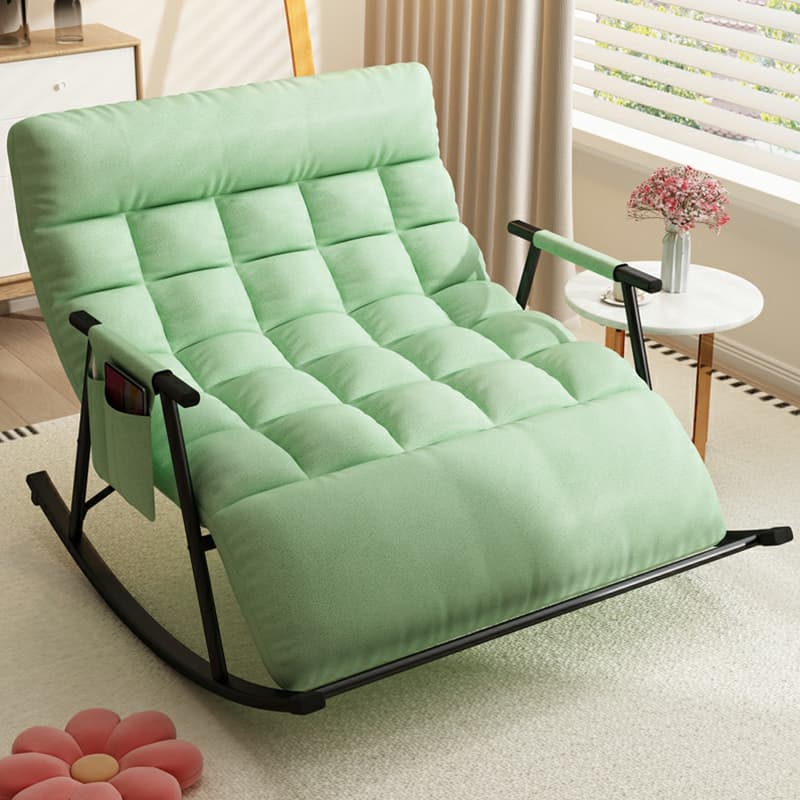 Stylish and Modern Upholstered Rocking Chair for Home Decor - Comfortable Seating with Track Arms thumbnail 14
