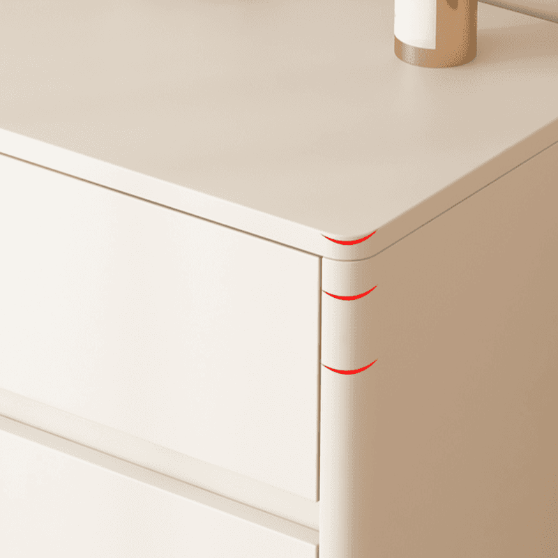 White Trendy Timber Console Dresser/Semainier with 6/8/3 Drawers in Horizontal/Vertical Orientation thumbnail 7