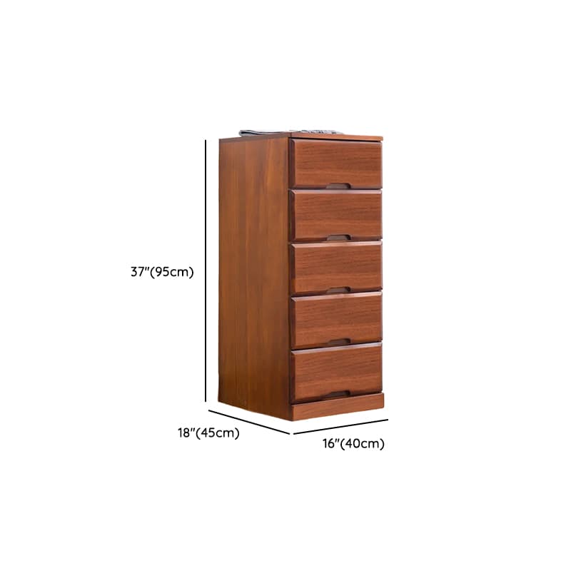 Sepia Minimalist Raw Wood Lingerie Chest/Dresser Vanity Combo with Multiple Drawers in Vertical/Horizontal Orientation thumbnail 15