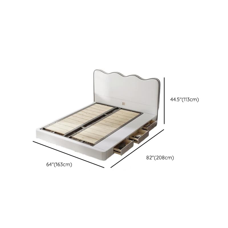 Solid Color Storage Bed/Platform Bed with 3 Storage Boxes and Pine Wood Frame for Living Room thumbnail 12