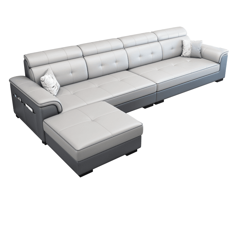 L-Shape Parlor Corner Sectional with Left Hand Facing Orientation, Decorative-stitched Tufting and Concealed Support thumbnail 4