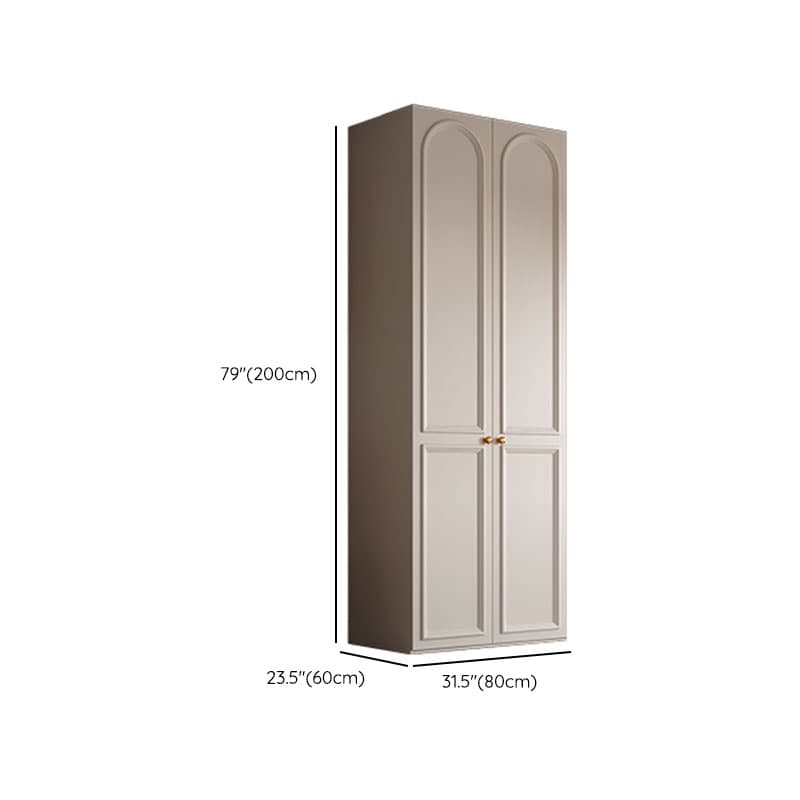 Chalk Modern Wooden Standalone Almirah with Soft Close Drawer, Soft Close Door, and Interior Shelves thumbnail 16