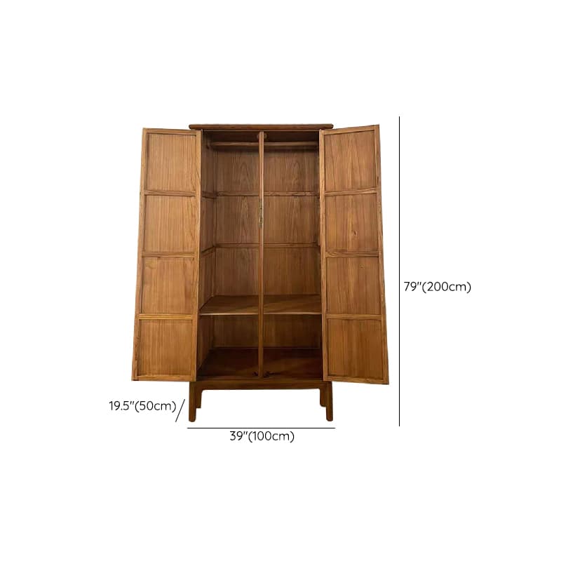 Classic Elm Wood Unattached Utility Cabinet for Drawing Room thumbnail 6